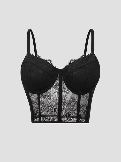 Ginevra Top Corsetto in Pizzo