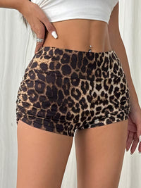 Leggings Corti Leopardati