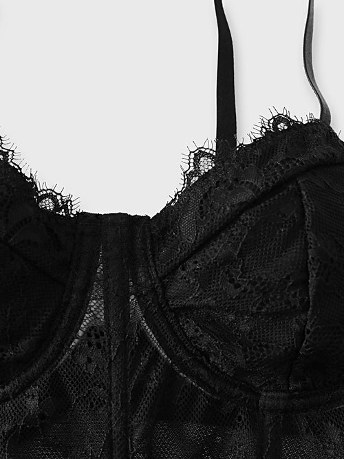 Ginevra Top Corsetto in Pizzo