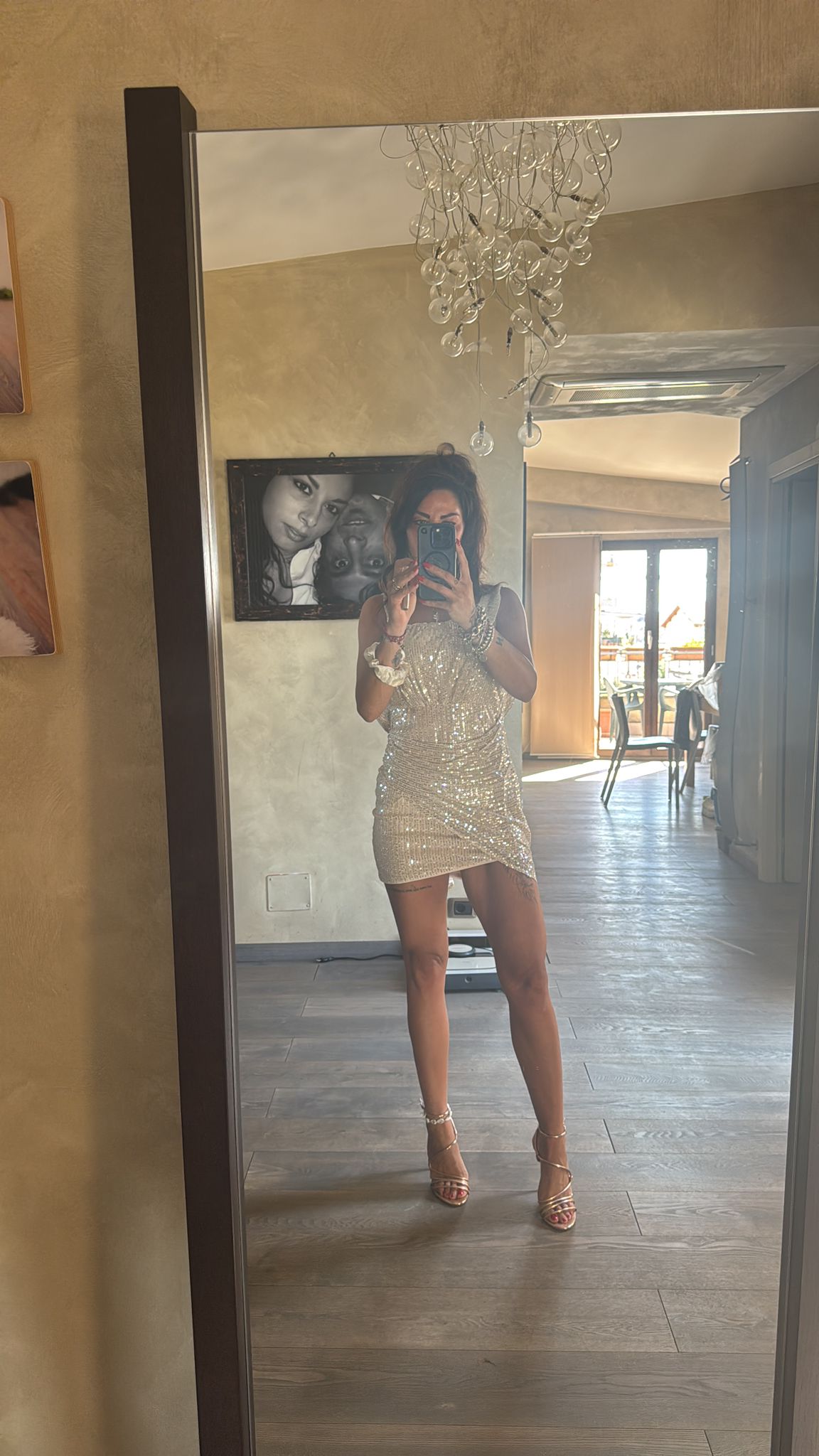 katia™ abito da sera con paillettes