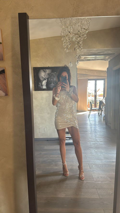 katia™ abito da sera con paillettes
